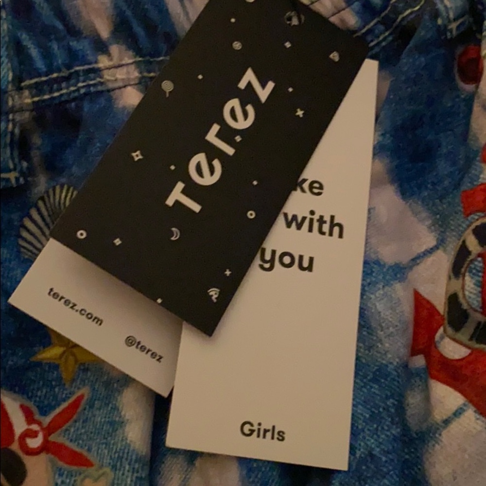 Terez L New W/Tags size shorts jean pattern - Picture 3 of 5